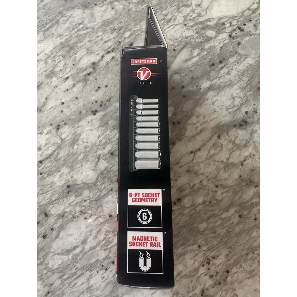Craftsman V‑Series 1/4” Drive SAE Deep Socket Set (10‑pc)